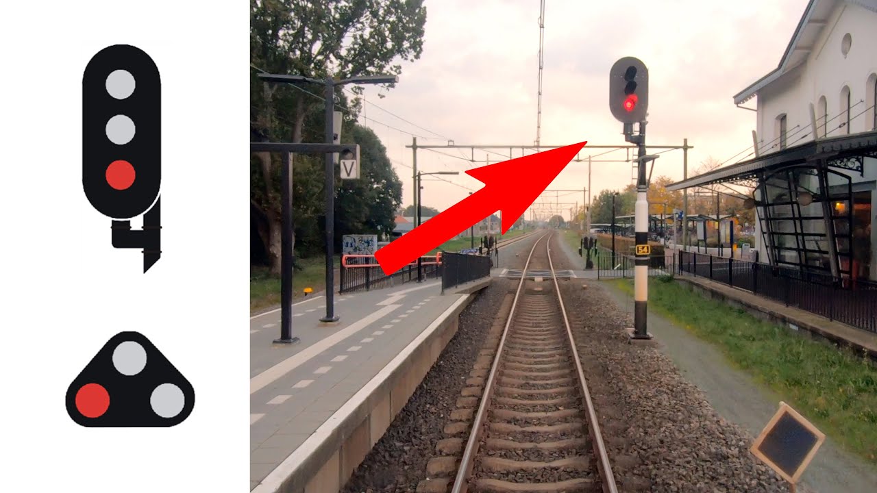 Spoorwegseinen uitgelegd DEEL 7: Hoog of laag rood [Leeuwarden - Meppel CABVIEW HOLLAND 23okt 2020]