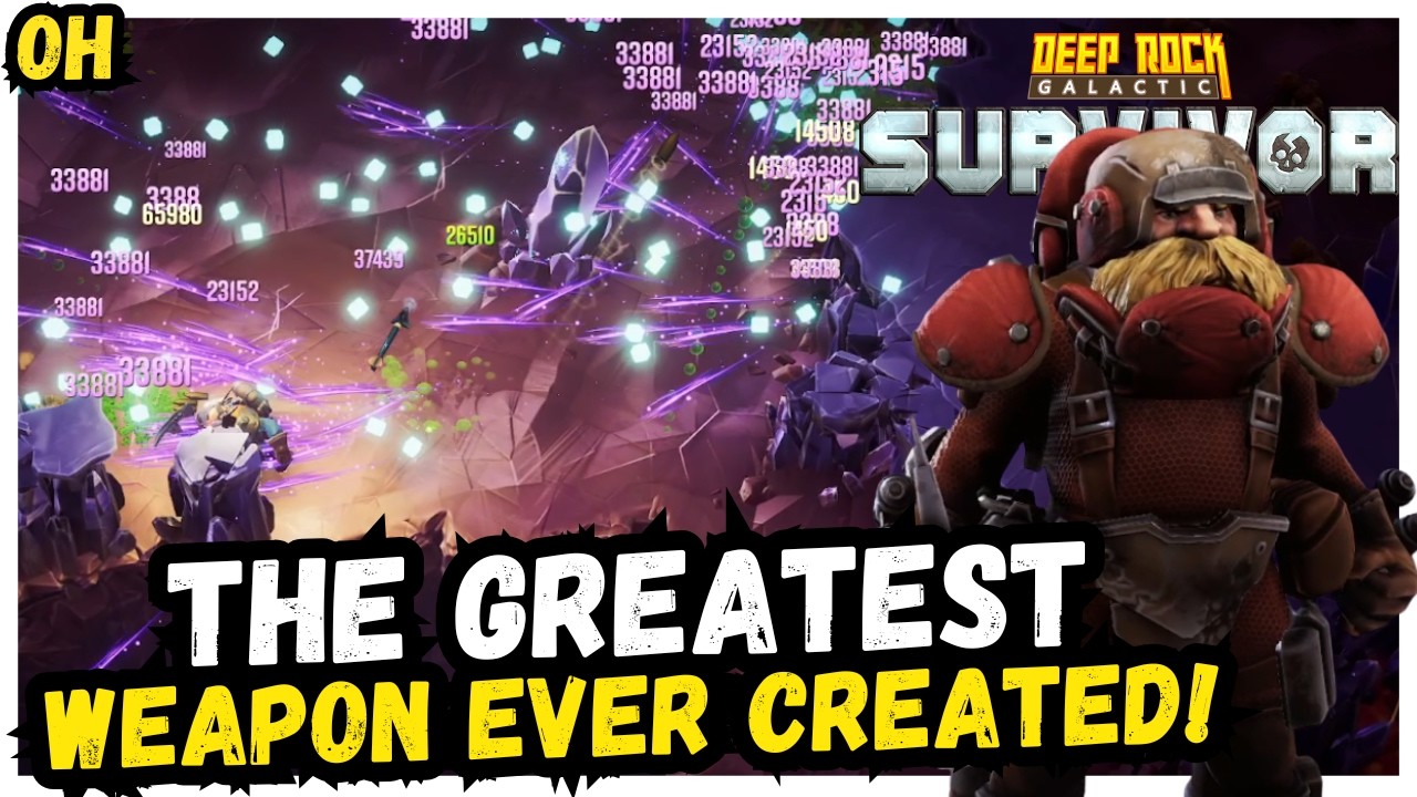 The GREATEST Weapon Ever Created!! Deep Rock Galactic Survivor!