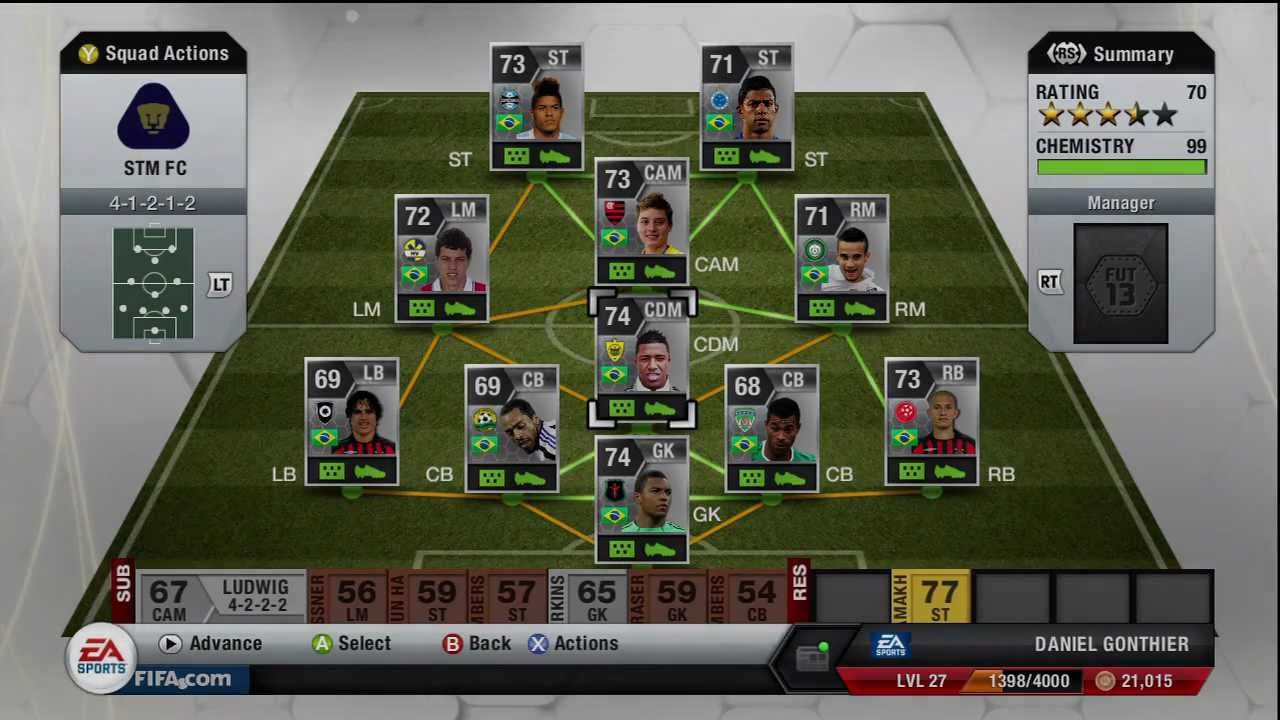 FIFA 13 ULTIMATE TEAM | Best Brasilver Team? | Squad Builder