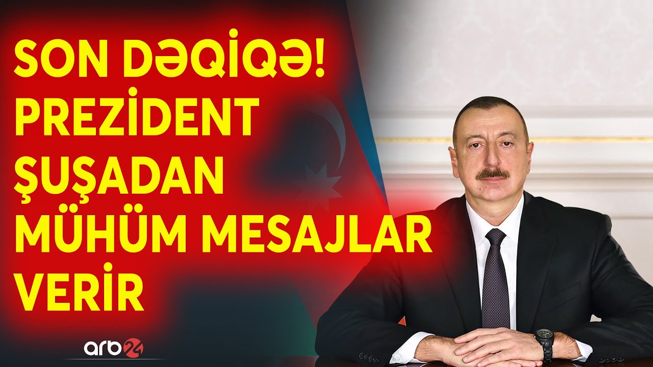 SON DƏQİQƏ! Prezident İlham Əliyev Şuşada Qlobal Media Forumunda çıxış edir - CANLI