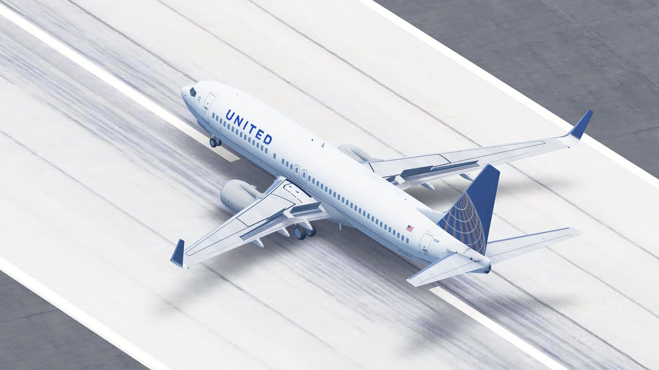 United Airlines Boeing 737-800 landing LAX/KLAX RWY 24L (Infinite Flight)