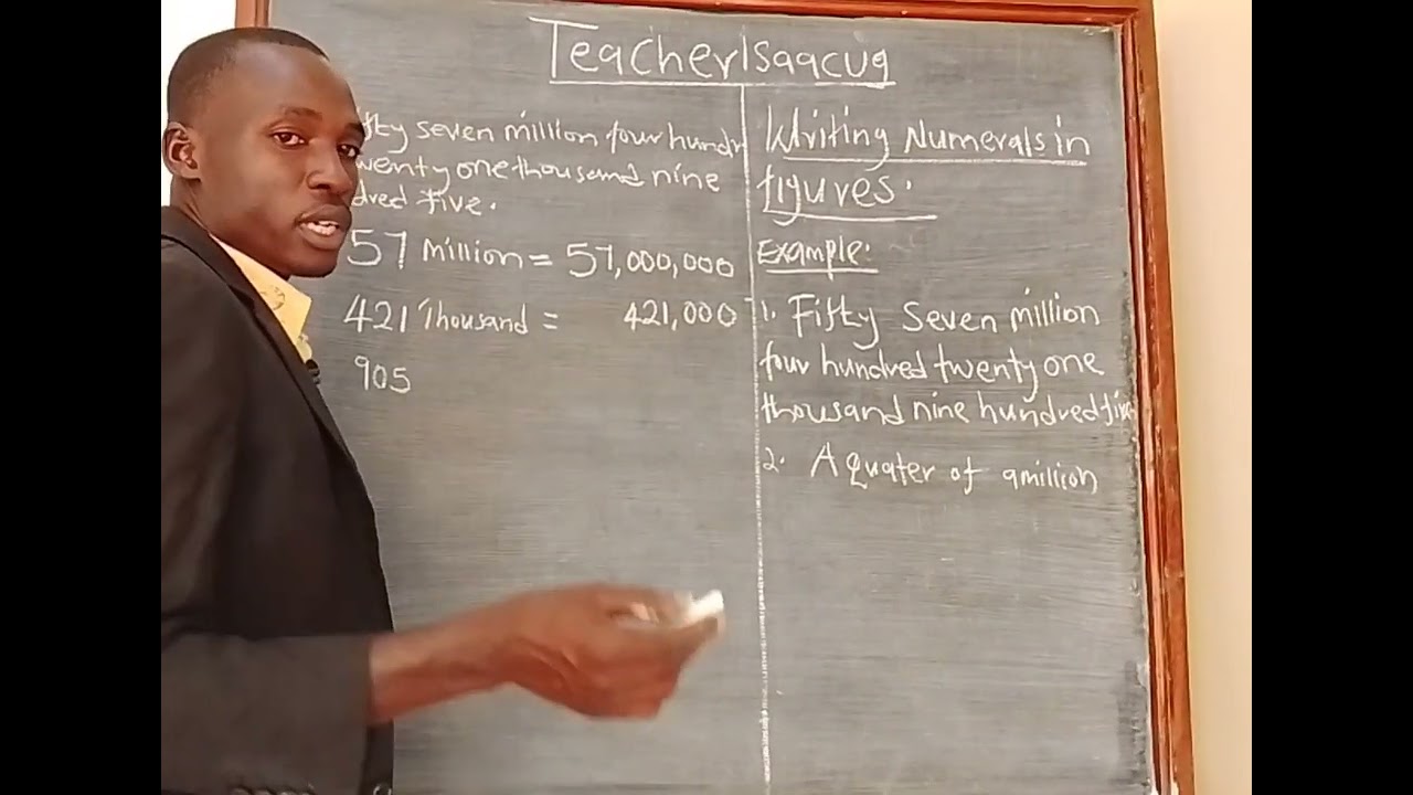 Grade 7: How to write numerals in figures 