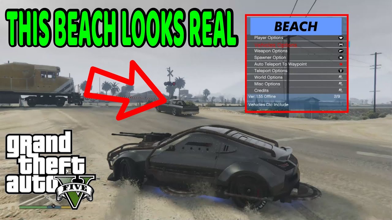GTA V PS4 Update 1.55 – Realistic Beach Mod by Cisco | Next-Gen Free Roam