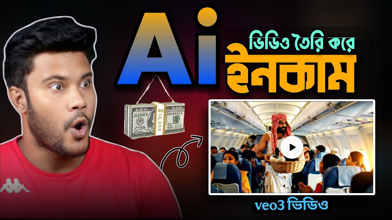 Ai দিয়ে ভিডিও তৈরি করে ইনকাম করার সহজ মাধ্যম | veo3 দিয়ে video তৈয়ারী !! 