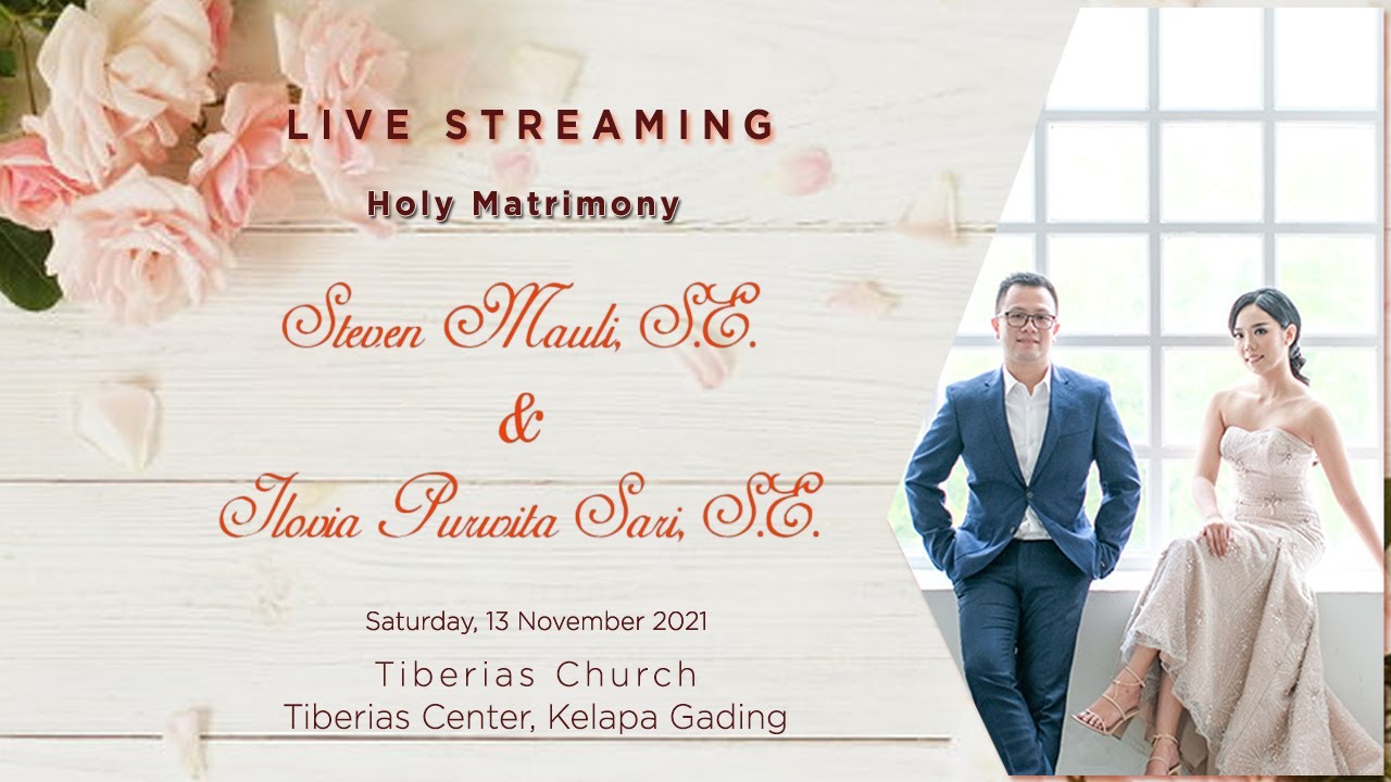 PEMBERKATAN NIKAH STEVEN MAULI DAN ILOVIA PURWITA SARI