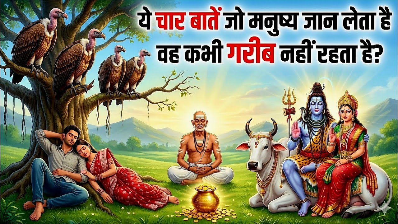 चार बाते जो मनुष्य जान लेता है:Amir Garib Ka Sach |Karm Bhagya Aur Asli Ameer Ka Rahasy|Motivational