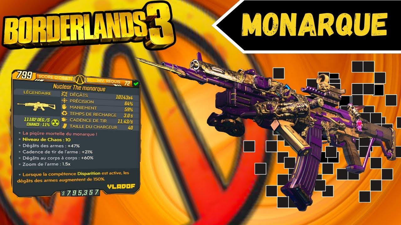 Guide Borderlands 3 : Arme L&eacute;gendaire MONARQUE !