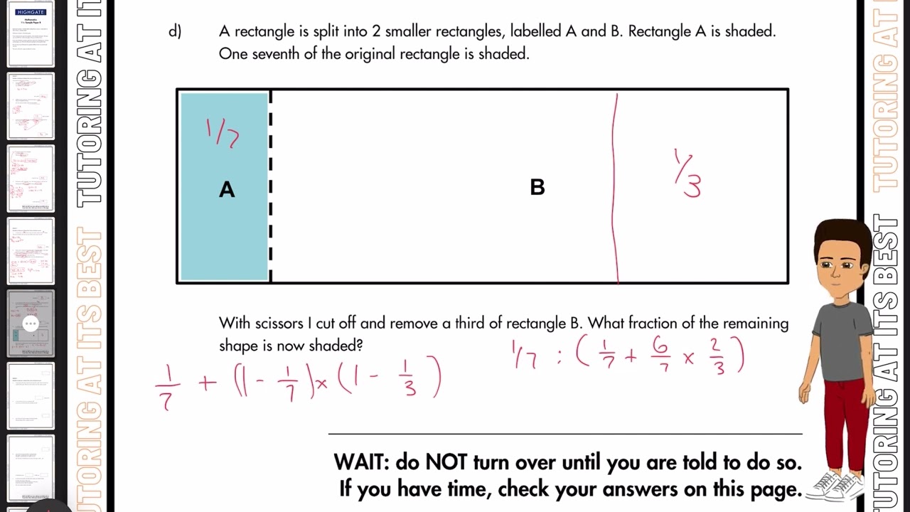 Highgate 11+ Maths Past Paper B Walkthrough!