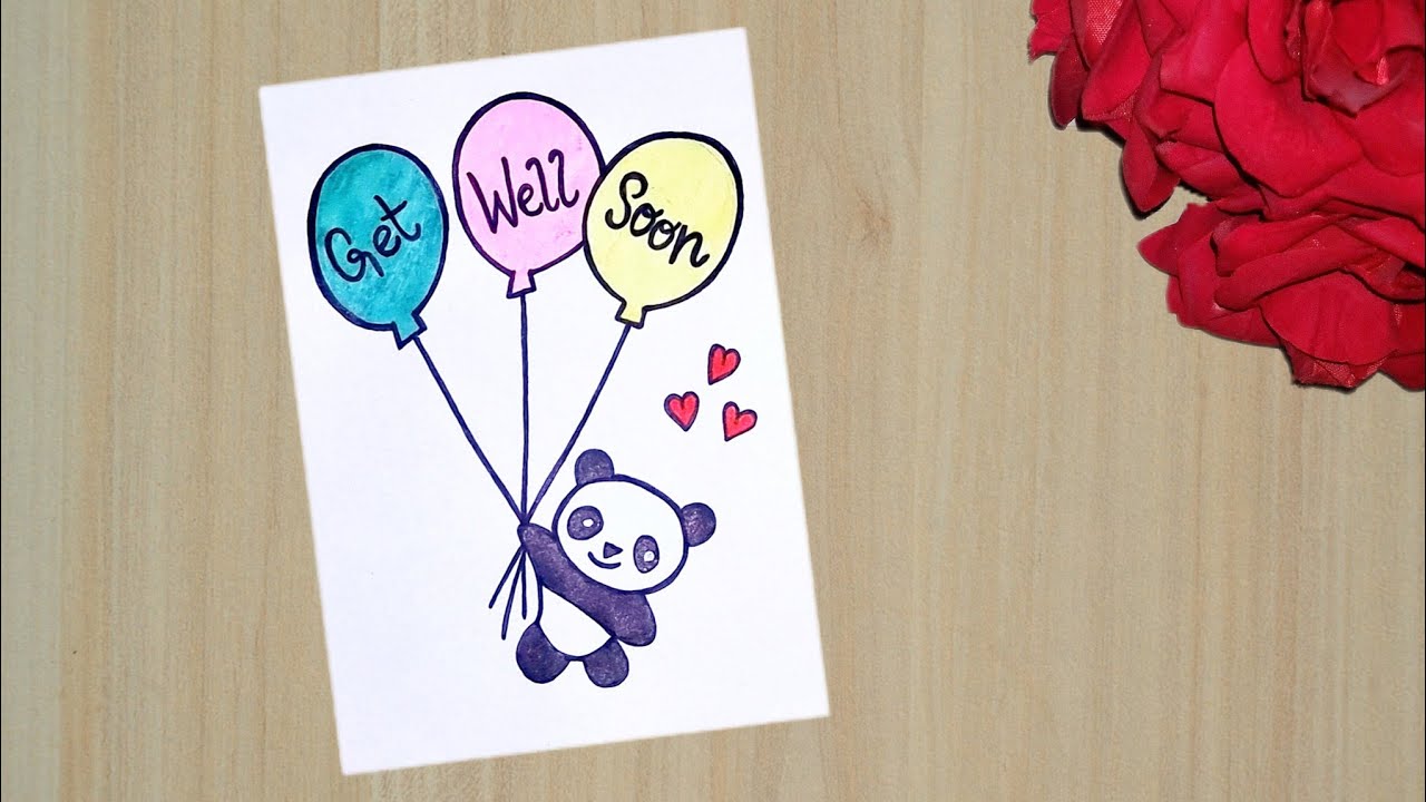 Get Well Soon Card //How to Make Get Well Soon Card //Get Well Soon Card With White Paper