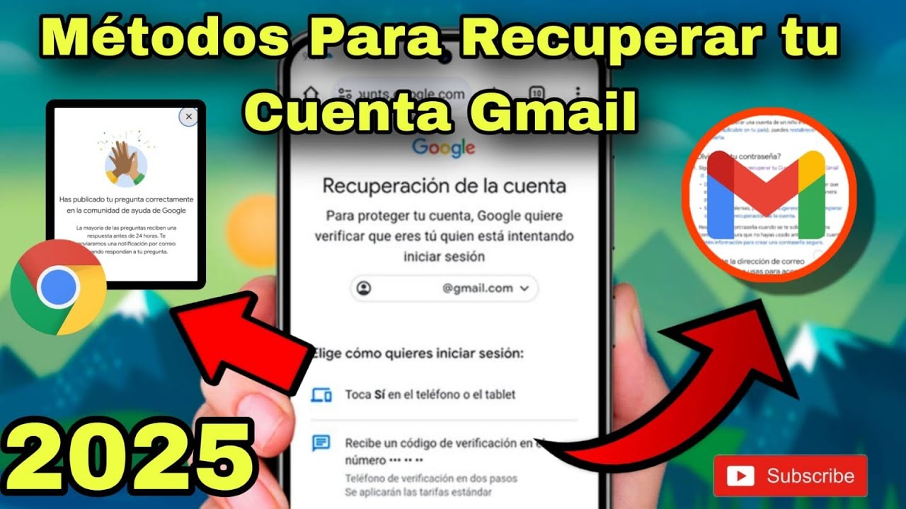 ✅Cómo recuperar mi cuenta de Google/Gmail sin contraseña, sin número de teléfono y sin correo (2025)