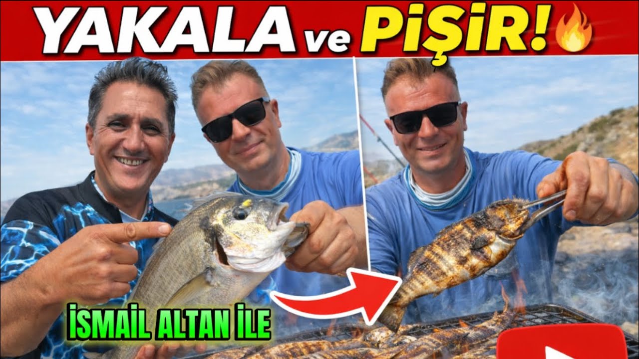 İsmail  Altan ile balığa doyduk👌 Drone ile balık avı ! #kıyıbalıkçılığı #kamp  (PART 1)
