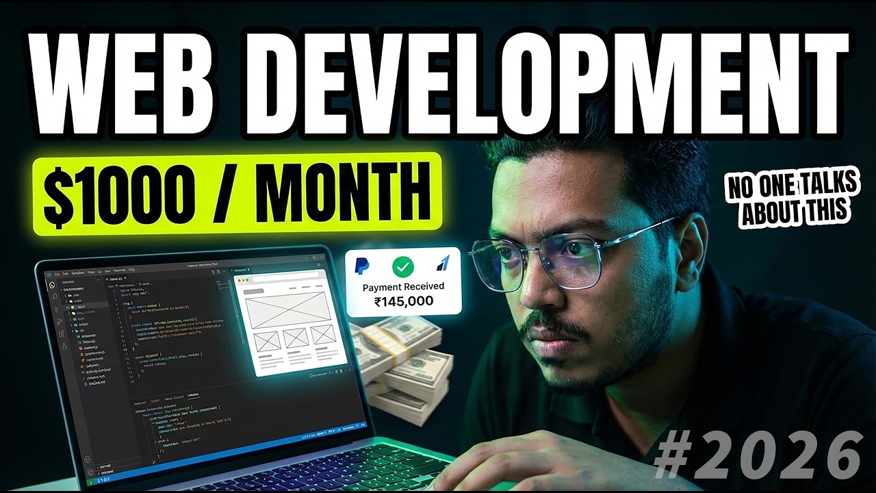 $1000/Month with Web Development in 2026 | 😎 Smart Devs Only