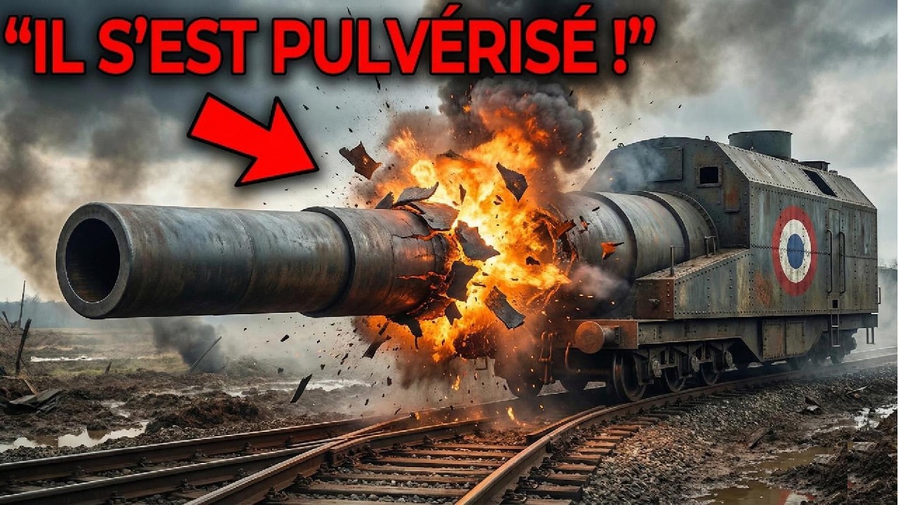 Le plus gros canon de France s'est détruit lui-même 💥🚂 #documentaire #history #armée #military #army