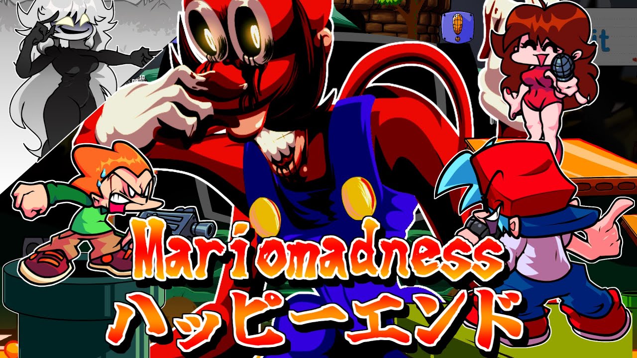 【FNF】曲の長さは驚異の20分越え Mario’s madnessのハッピーエンドバージョンのクオリティが凄かった...