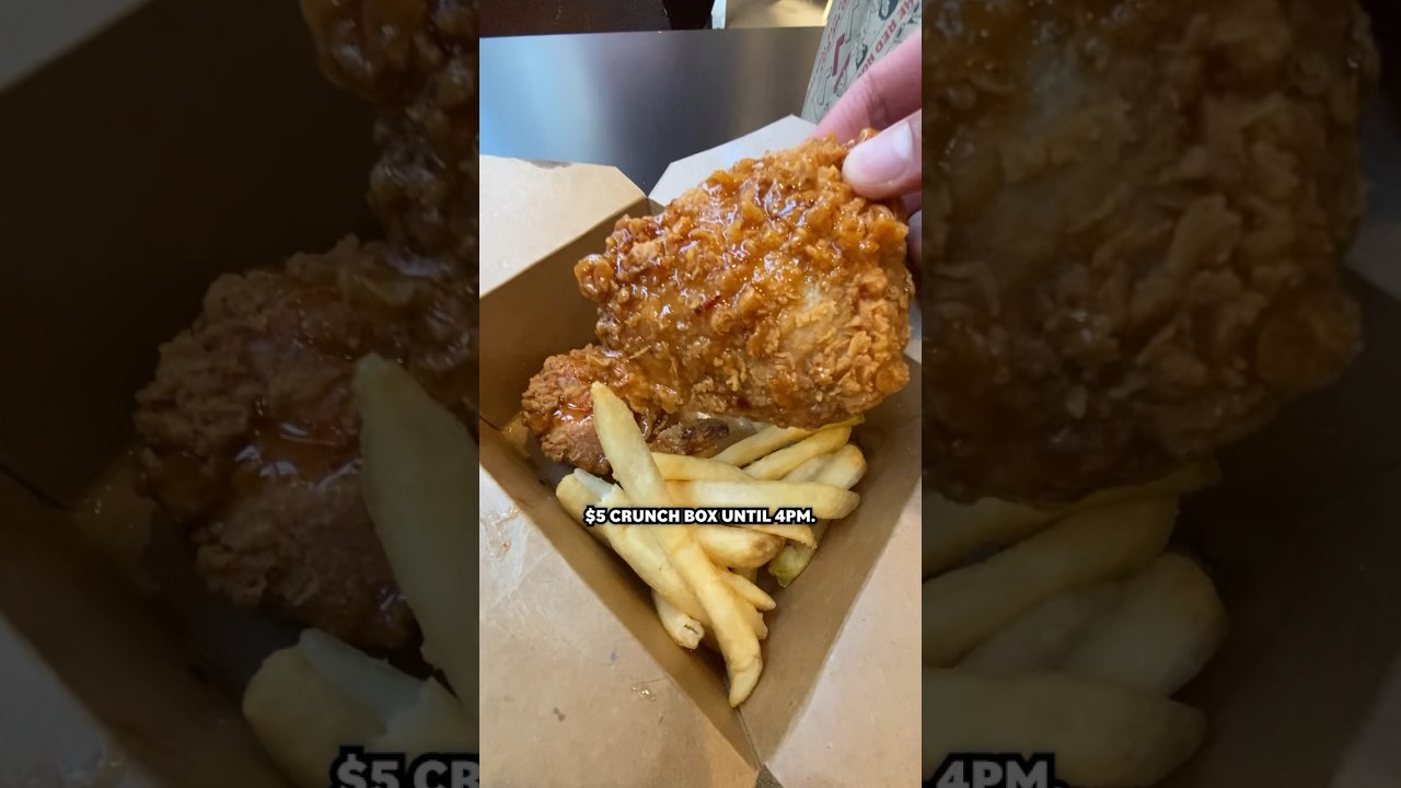 #redrooster #friedchicken #crunchbox #fastfood #australia #chips #hothoney #hungryjacks #milkshake