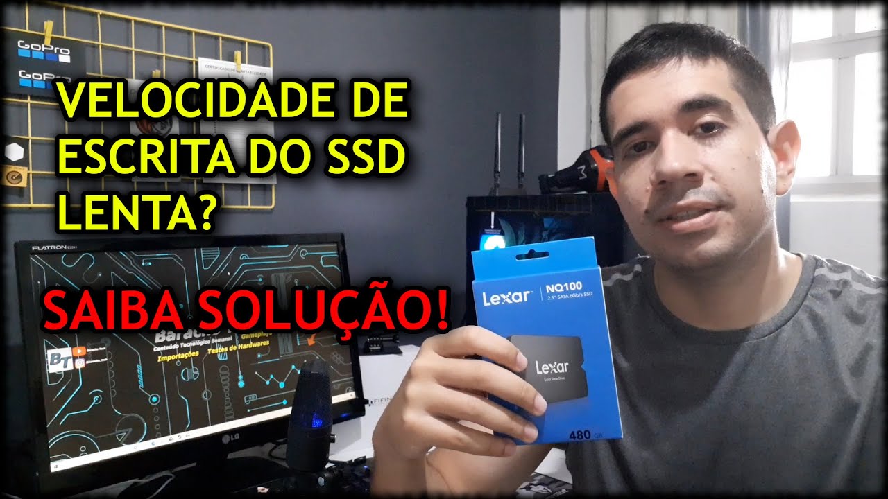 SSD LENTO? VELOCIDADE DE ESCRITA BAIXA? TESTE ESSA SOLUÇÃO COM O SSD LEXAR NQ100.
