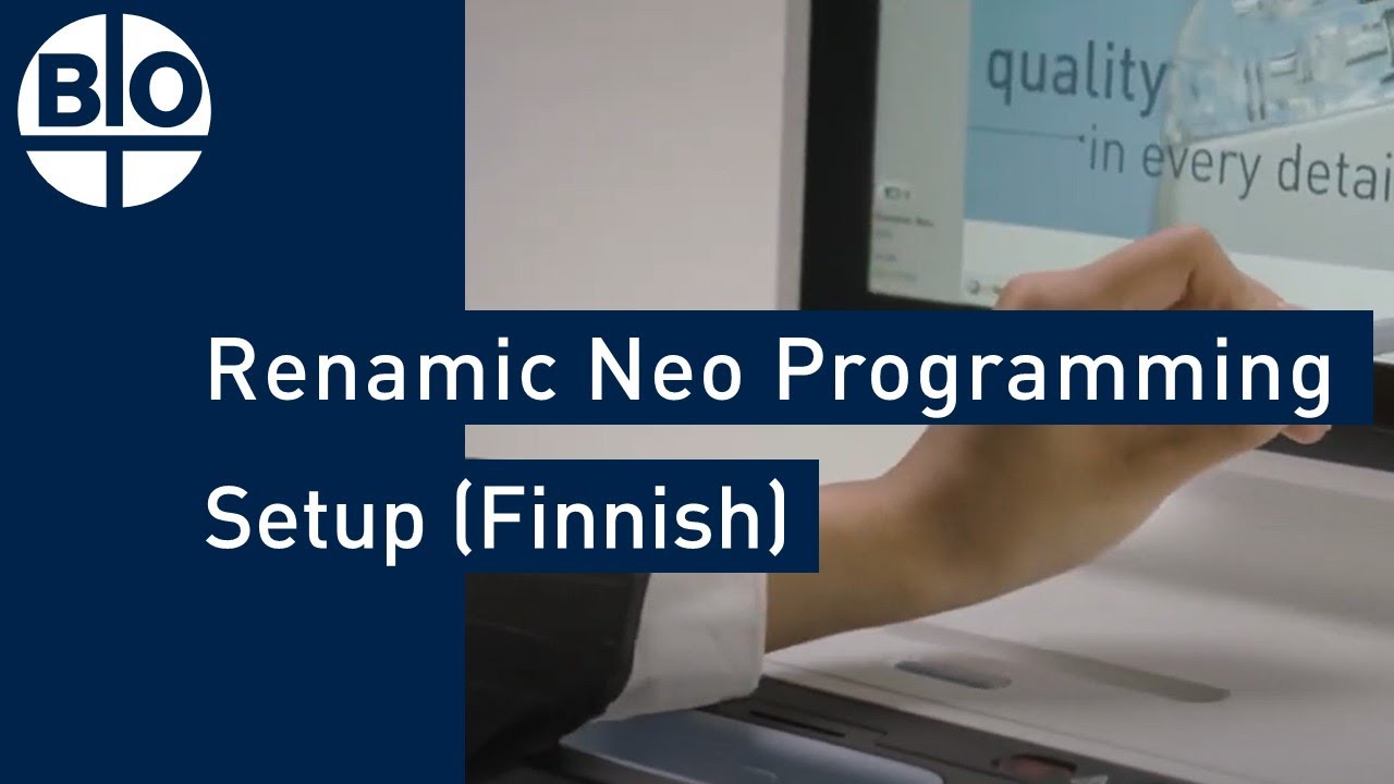 How to Use the BIOTRONIK Renamic Neo Programming Device (Finnish subtitles)
