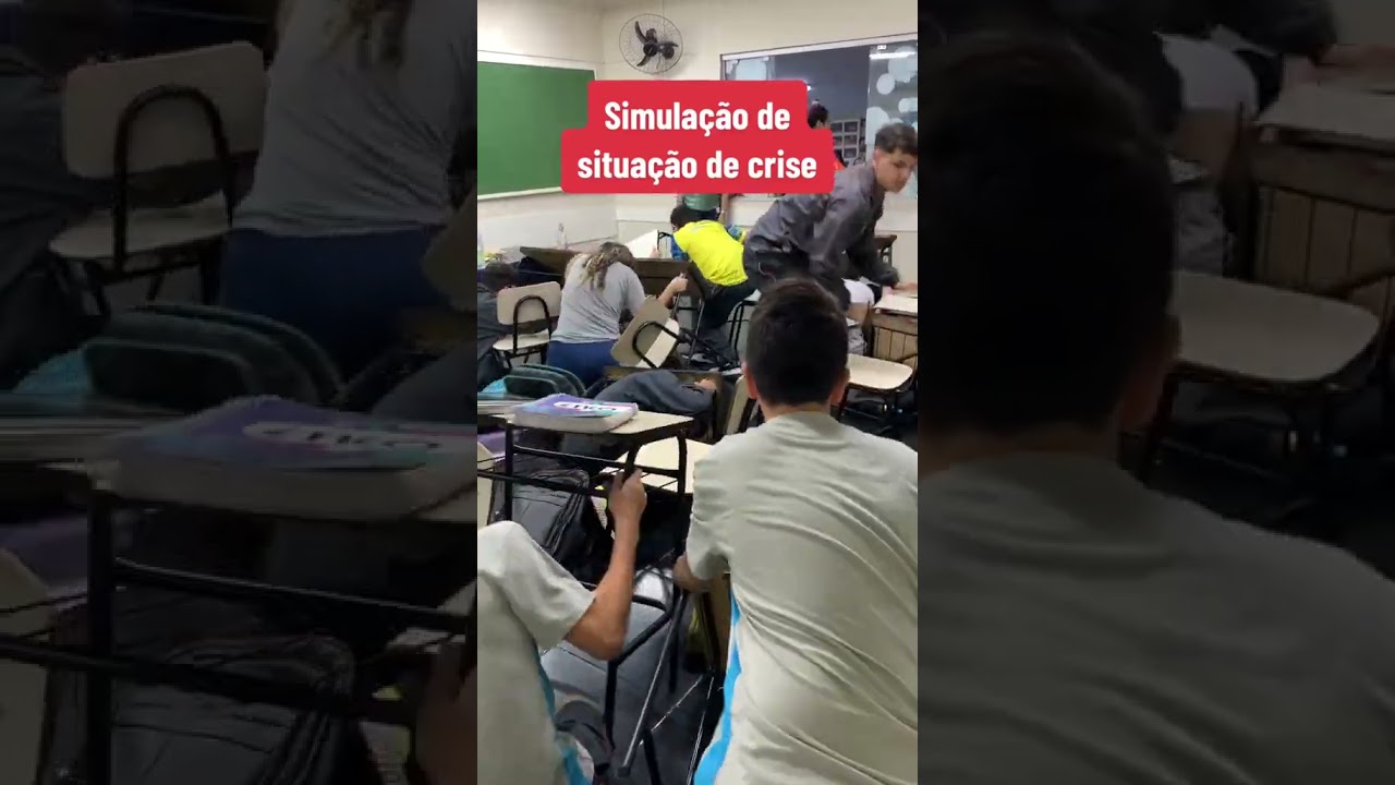 SIMULACAO DE ATAQUE EM ESCOLA #treinamento #ataque #escola #prote&ccedil;&atilde;o #pm #ajuda #top #simula&ccedil;&atilde;o #fyp