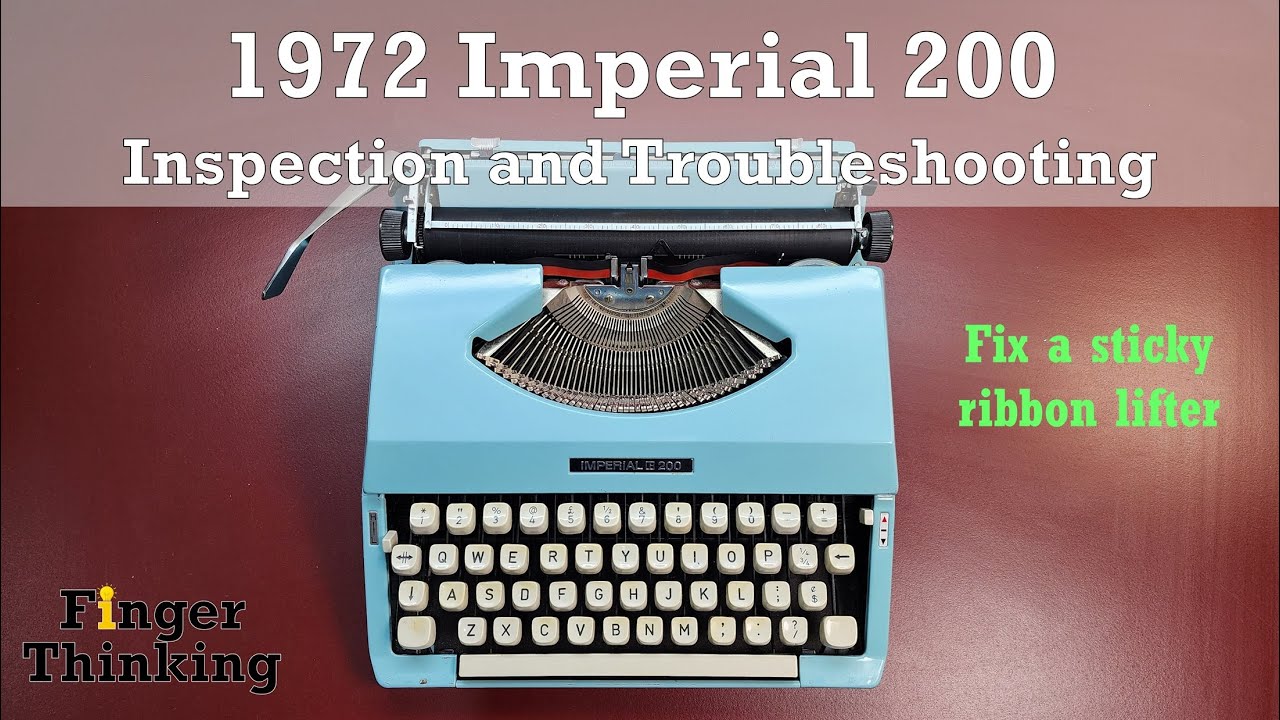 FT032: Imperial 200 Troubleshooting | Fix a sticky ribbon lifter