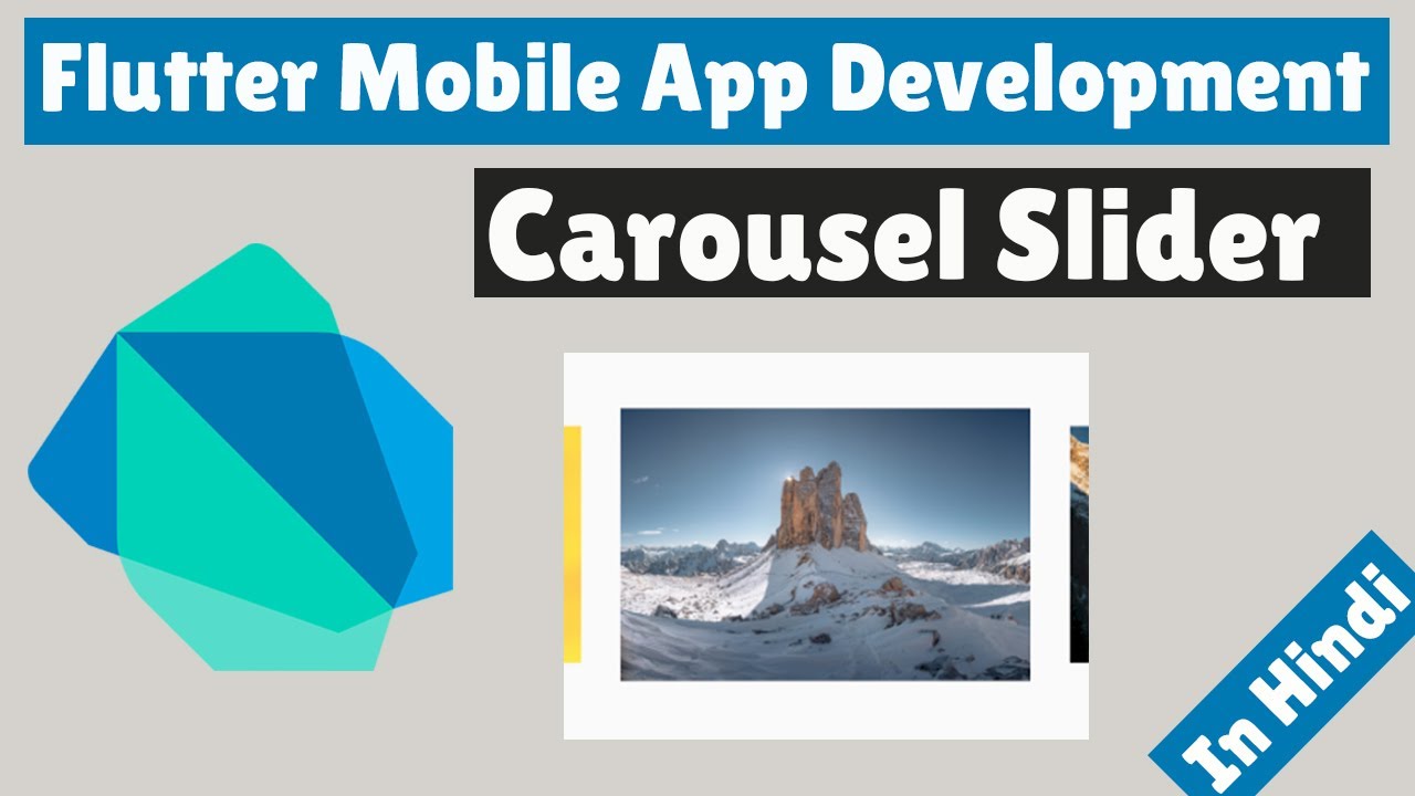 Flutter Mobile App Development -  How to add Carousel Slider in Flutter