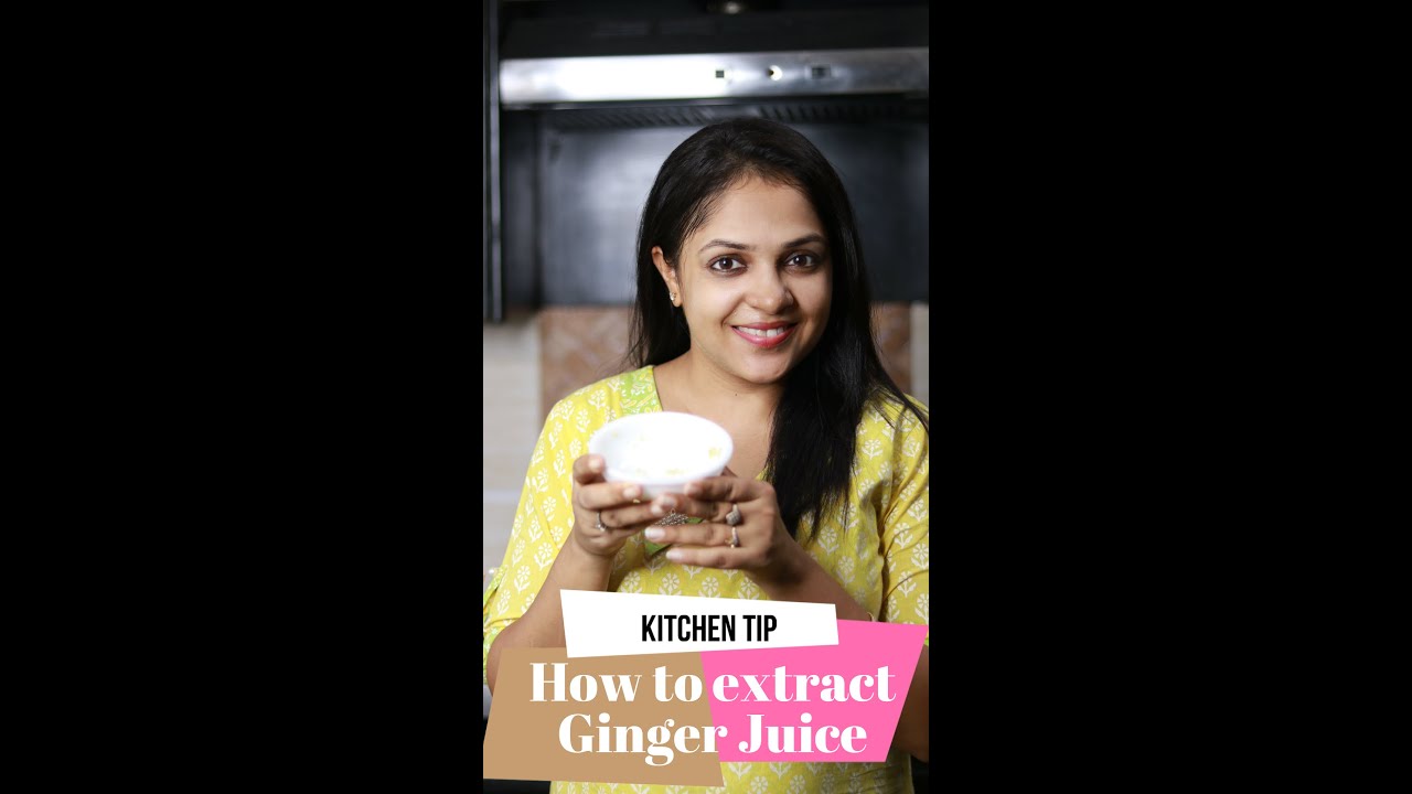 Kitchen Tip | How to Extract Ginger Juice #shorts #kitchentip
