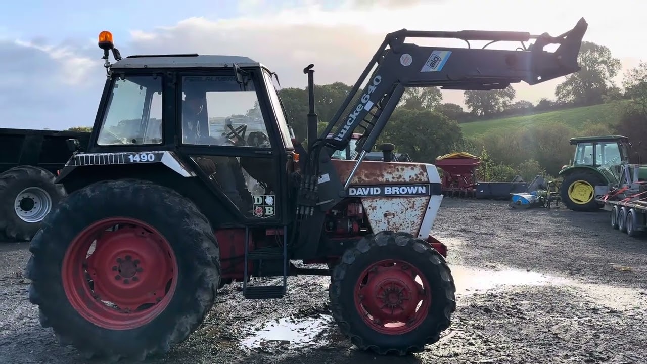 David brown 1490 loader tractor for sale 