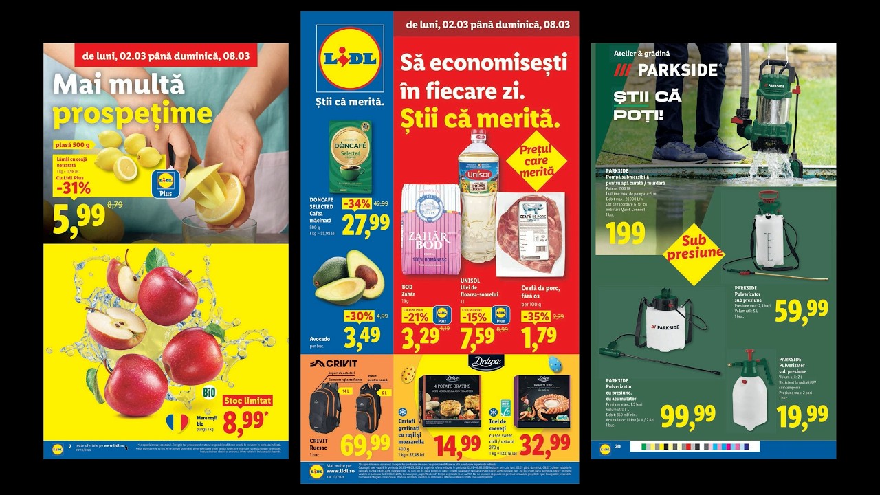 Catalog Lidl 2 Martie - 8 Martie 2026 - Oferte Lidl din 02.03.2026