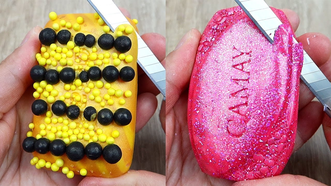 Relaxing Soap Cutting ASMR. Satisfying Soap and lipstick cutting. Corte de jabón - 836