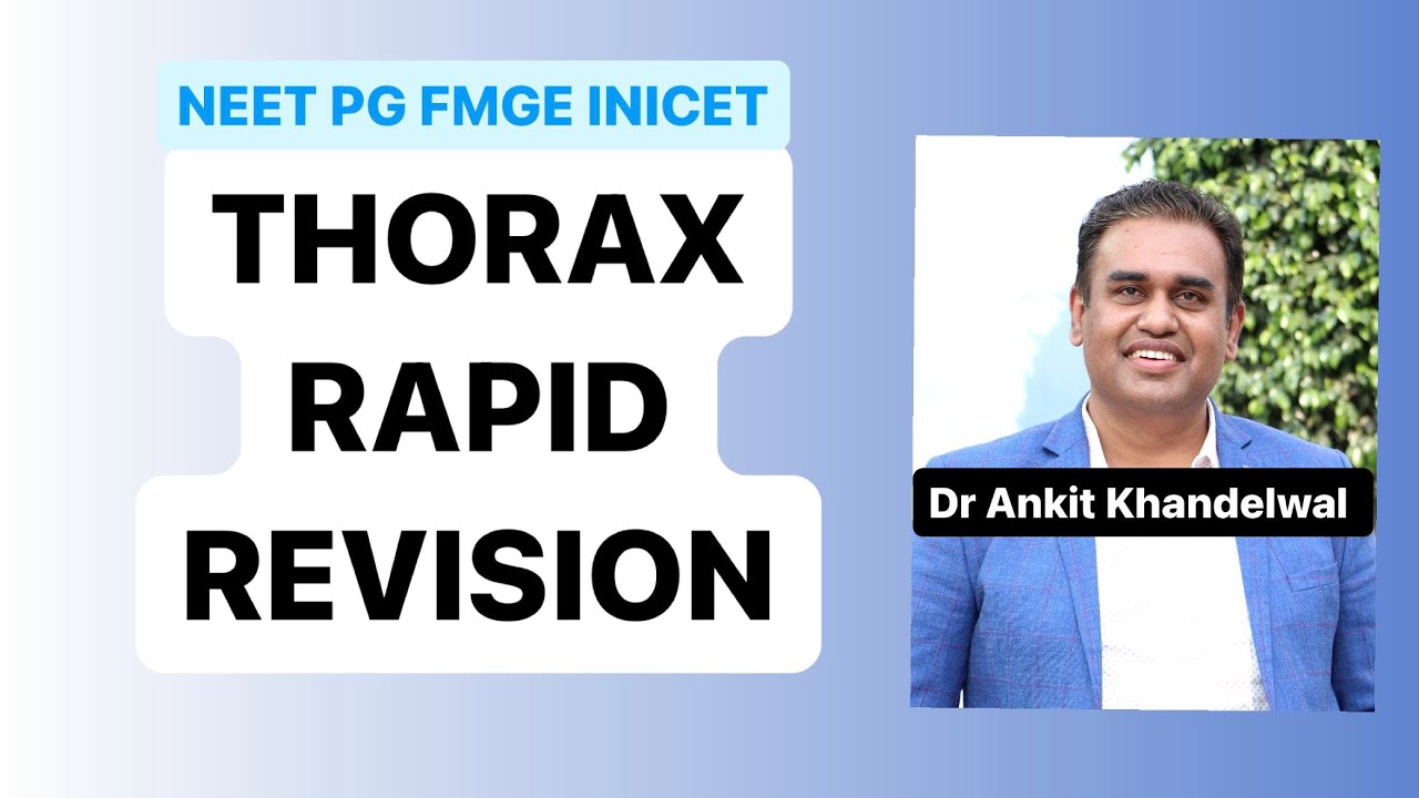 THORAX ANATOMY II Rapid Revision for NEET PG II Dr Ankit Khandelwal