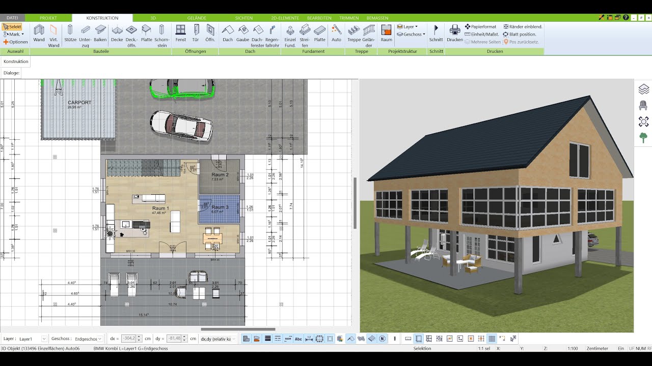 Haus planen mit der Hausplaner Software von Immocado - Vorführvideo