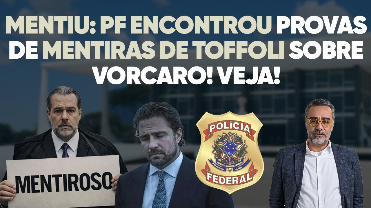 🚨 MENTIU: PF encontra provas de mentiras de Toffoli sobre Vorcaro! Veja!