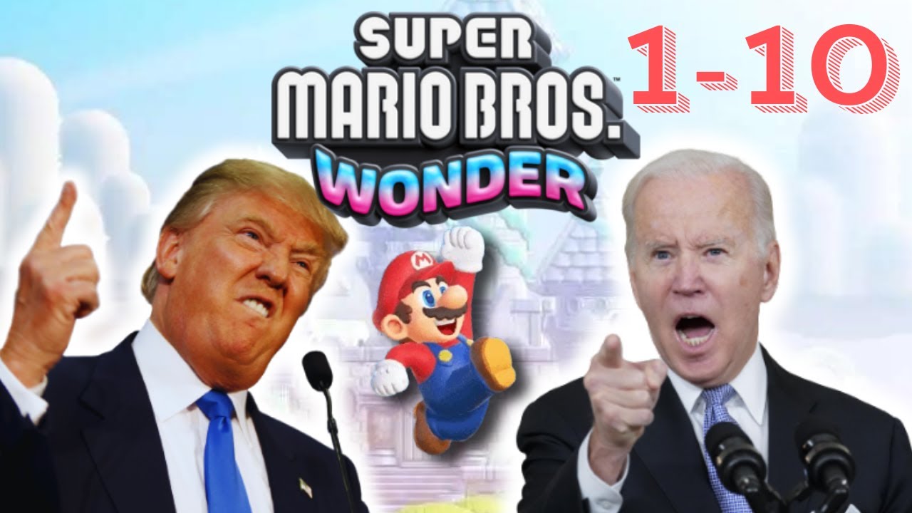 Presidents Play Super Mario Bros. Wonder 1-10 (COMPILATION)