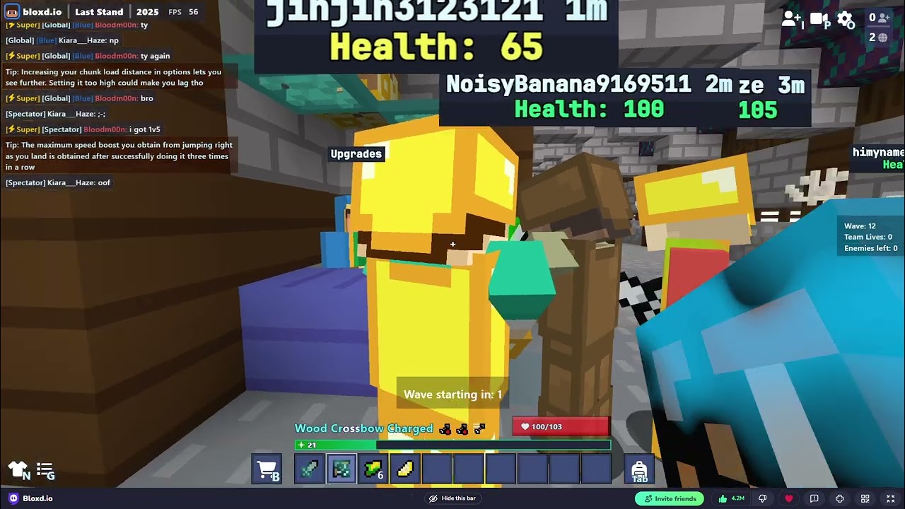 Playing Last Stand untill we lose (Bloxd.io)