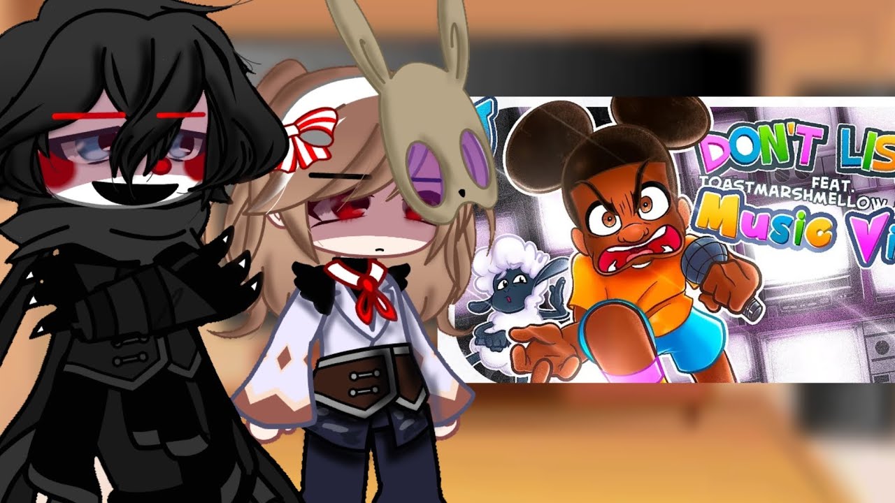 |× Мои любимые персонажи fnaf реагируют на фразу «Не слушай» ×| ~☆Предупреждения в описании☆~