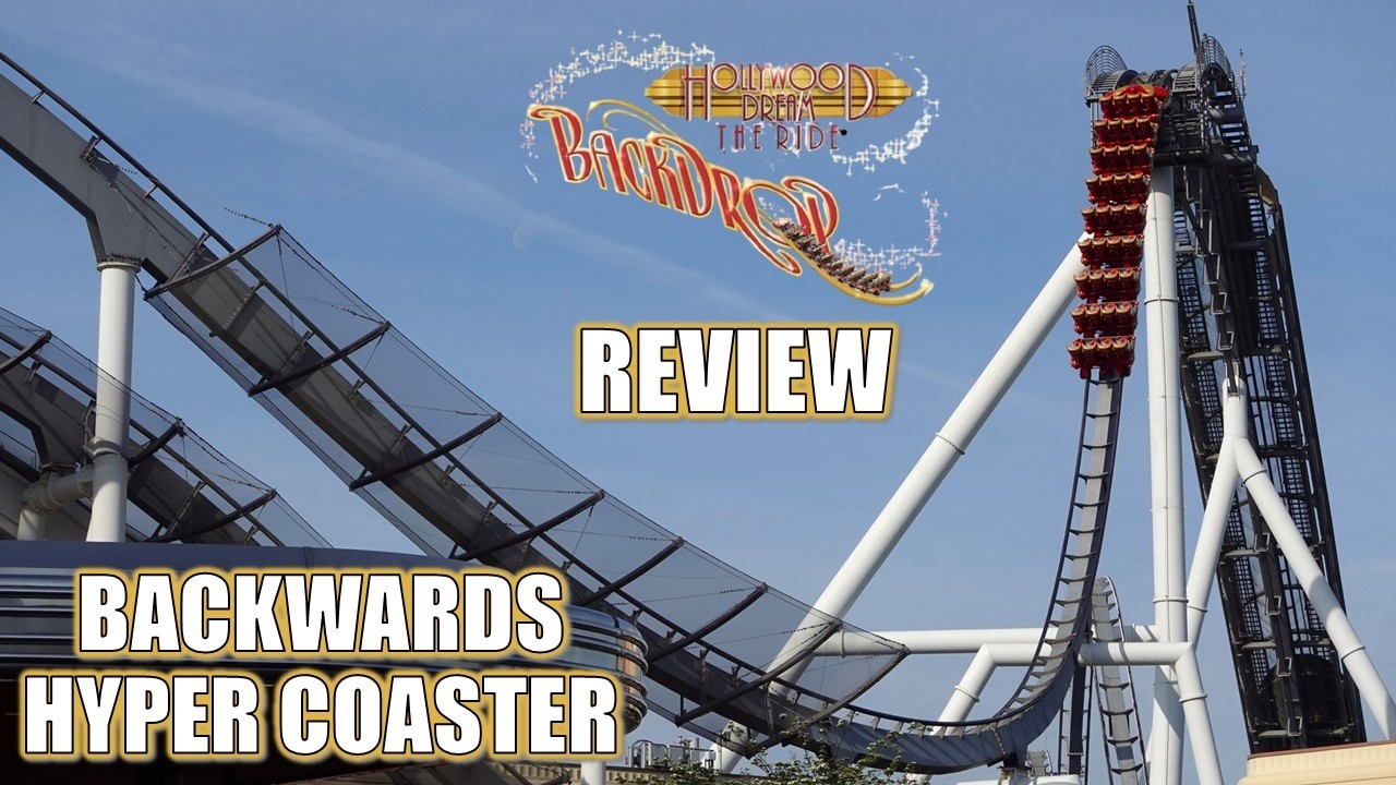 Обзор аттракциона Hollywood Dream, Universal Studios Japan B&M Mega Coaster | Backwards Hyper Coa...