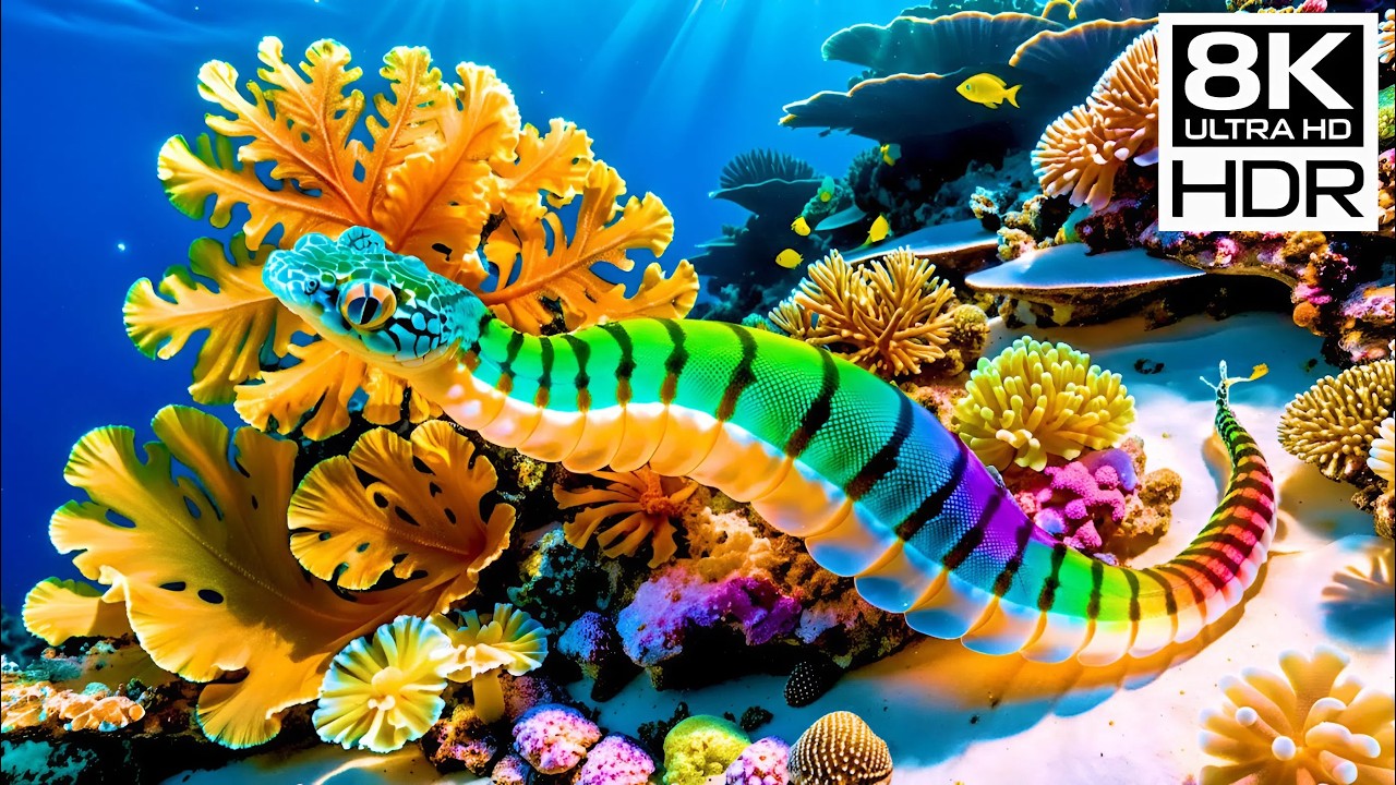 4K Ocean Ambience 🐠 Relaxing Tropical Fish for Sleep & Study