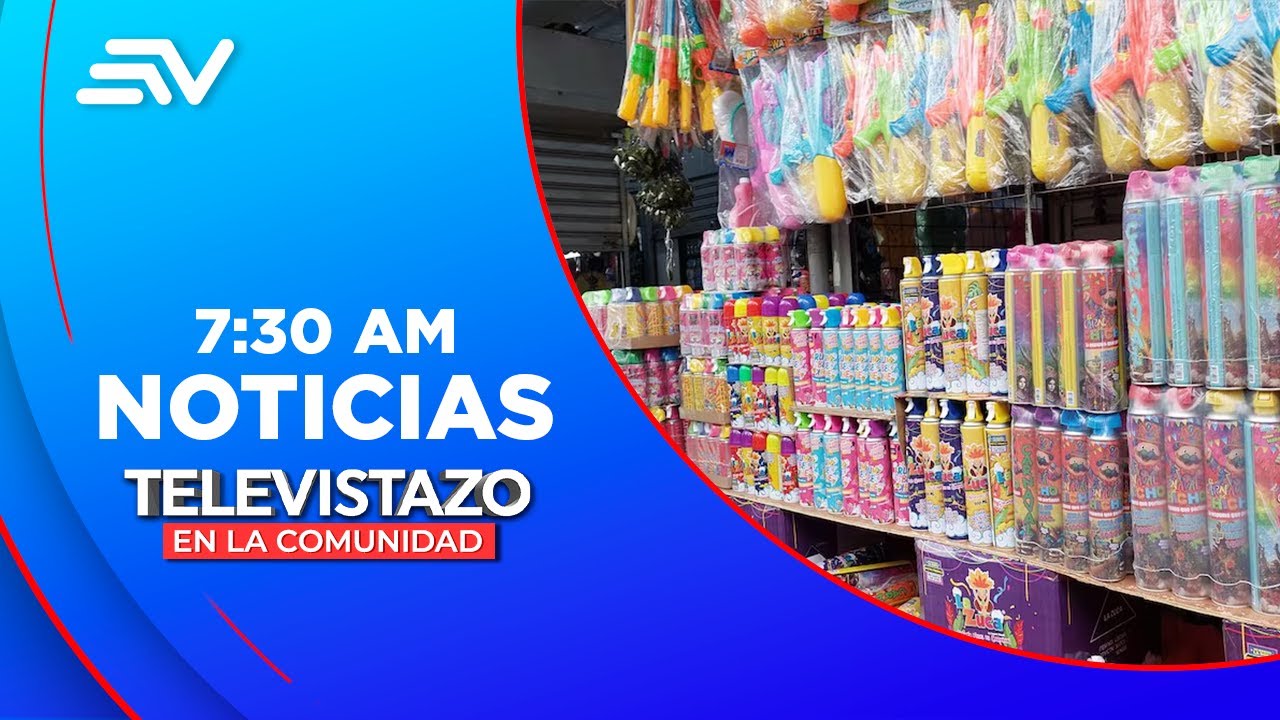 Pistolas de agua para carnaval se venden desde $0,50 por docena  | Televistazo | Ecuavisa