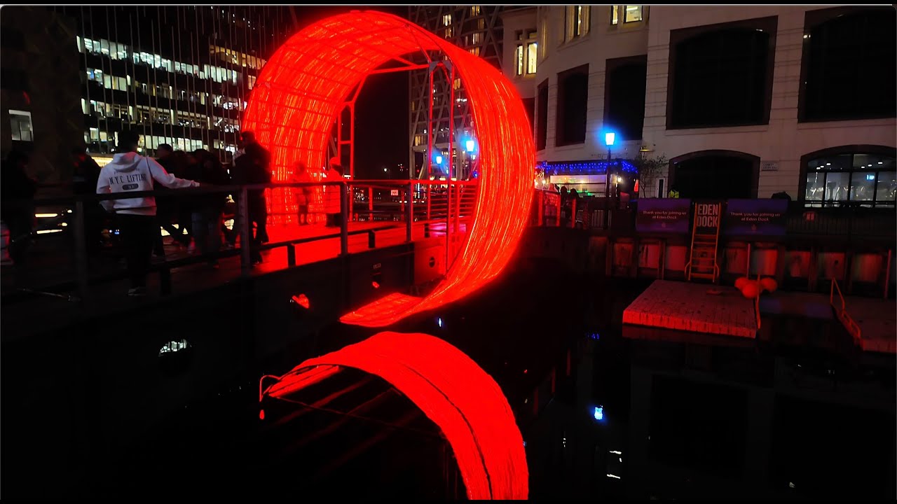 Winter Lights, Canary Wharf Part 2 #london #travel