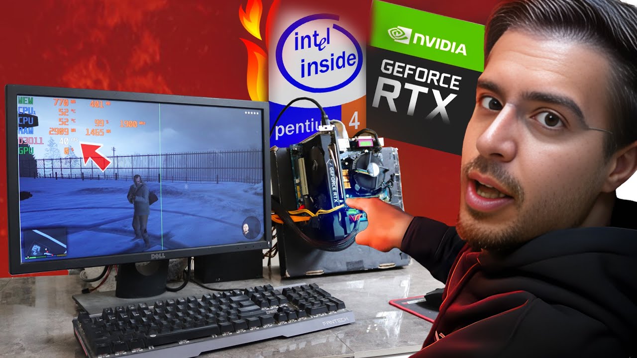 ركّبت RTX على كمبيوتر ميت 💀🔥 (ما صدقت النتيجة!)