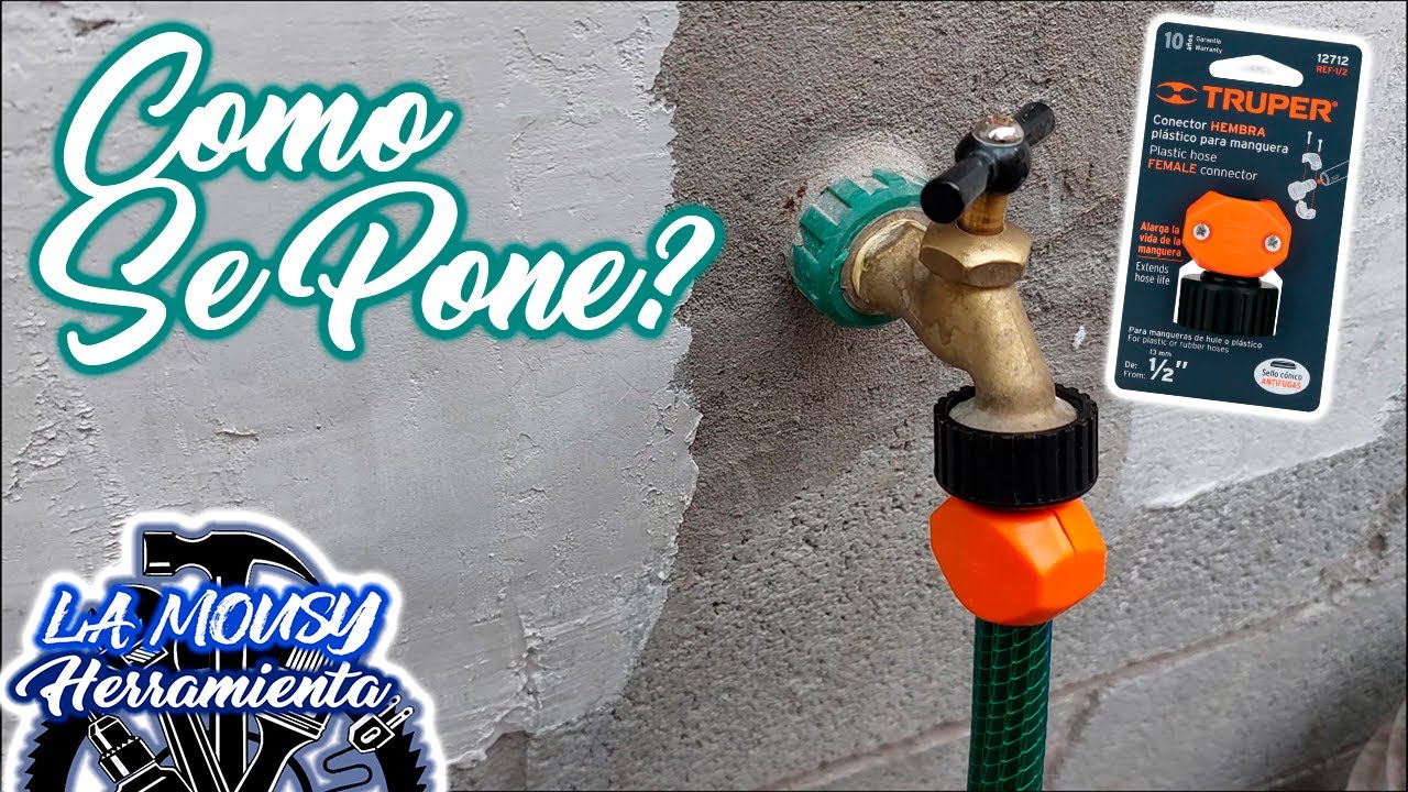 Como Hacer e Instalar una Manguera para Jardin🔥Conector | Truper REF-1/2 |