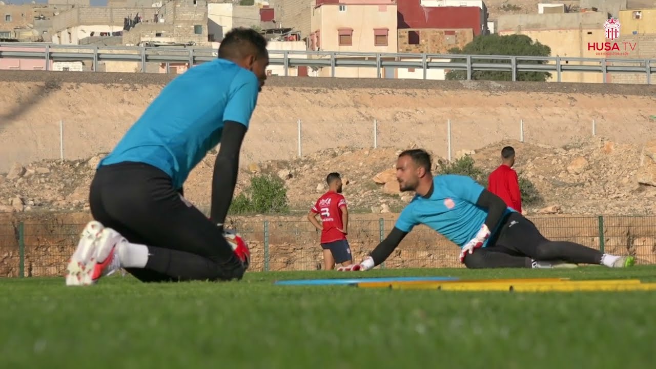 لقطات من الحصة التدريبية لنادي حسنية أگادير قبل التوجه لوجدة