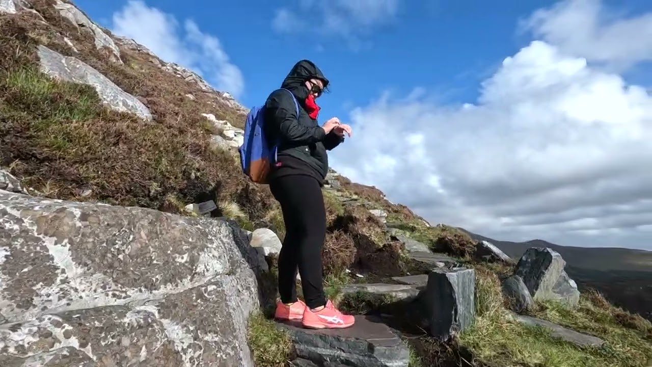 Hiking at Diamond Hill, Connemara, Ireland