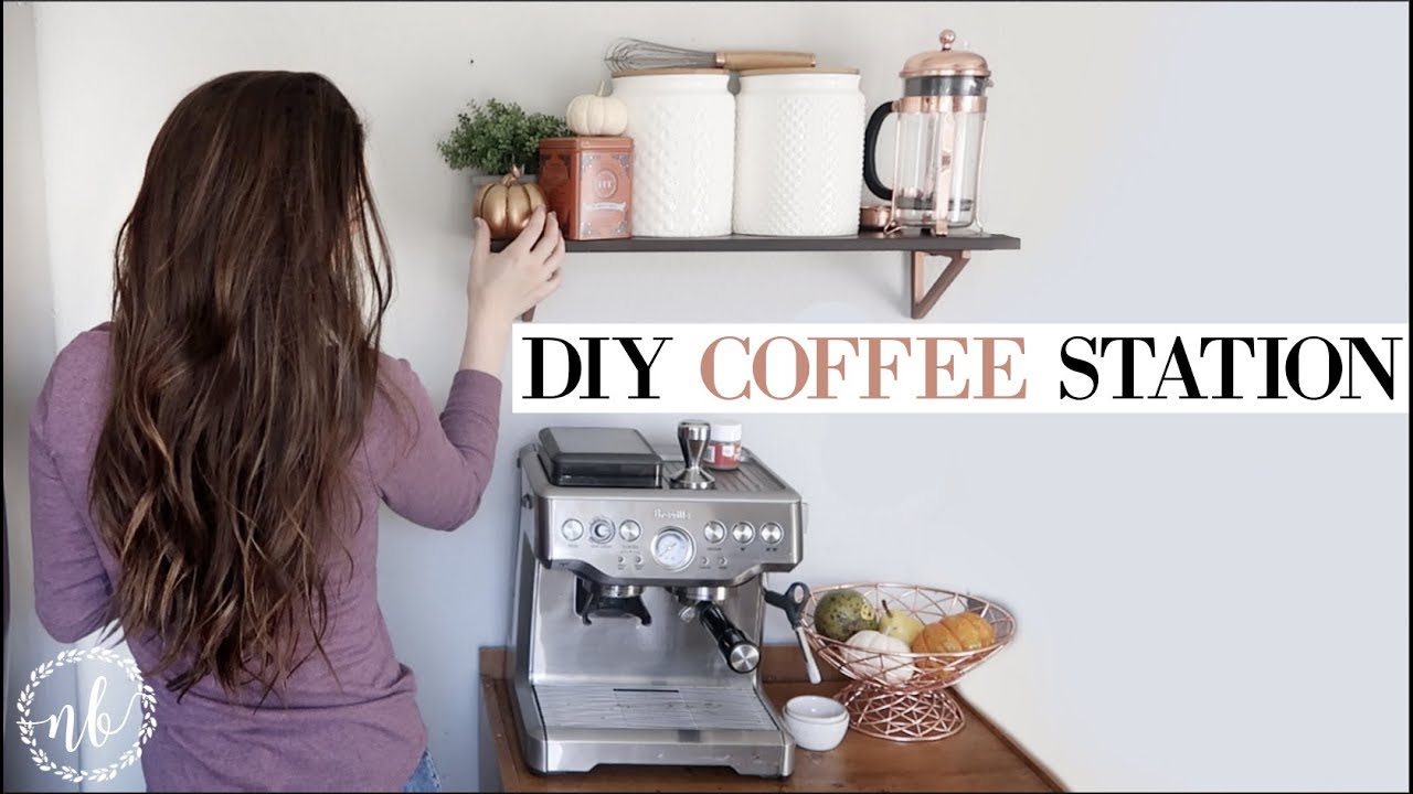 DIY COFFEE STATION on a budget! + Fall Decor | ORGANIZE WITH ME | Natalie Bennett