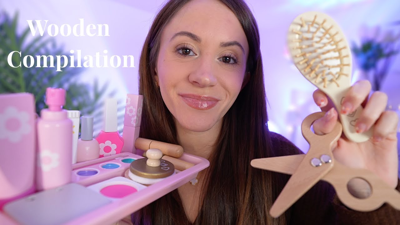 3 Hour Wooden ASMR Makeover & Pampering 🪵 (wooden personal attention compilation)