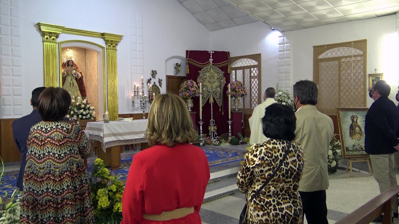 Oración Rociera ( Visita del Simpecado Hdad. del Rocio ) Capilla Mª  Algaida Sanlúcar de Barrameda