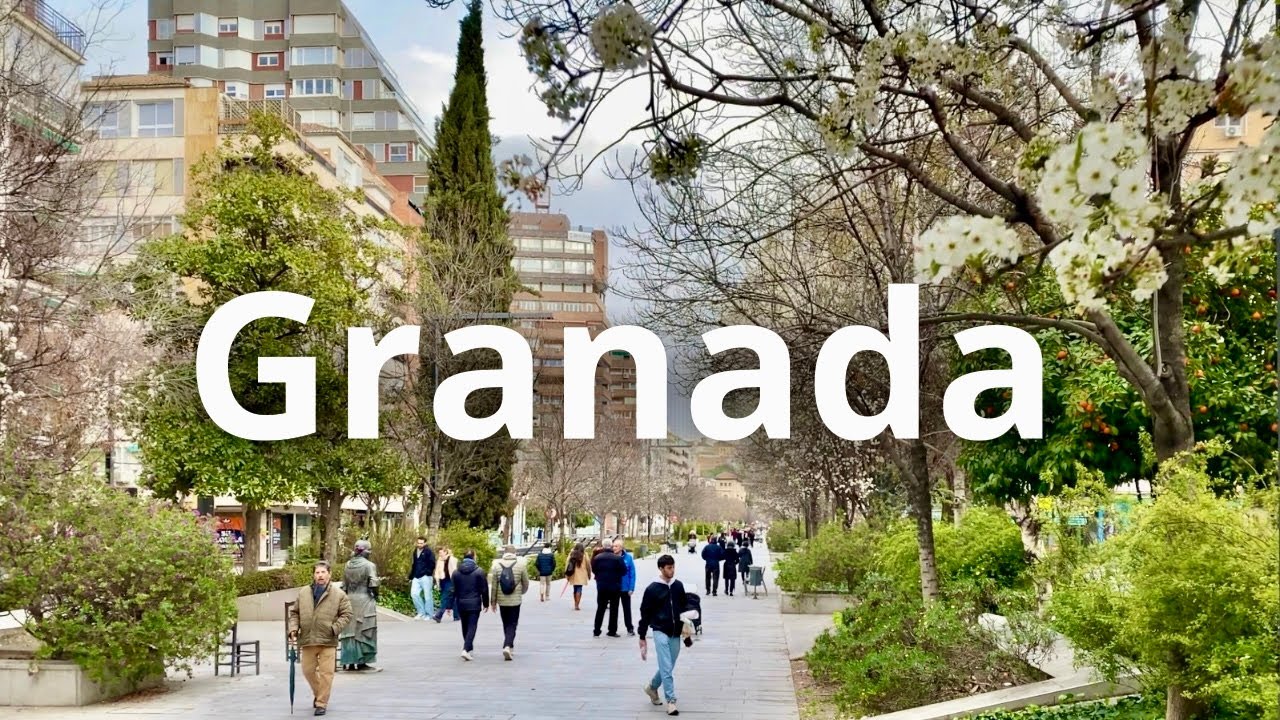 🇪🇸 Granada en 4K: Recorrido de la Avenida de la Constitución a la Chana🚶‍♂️