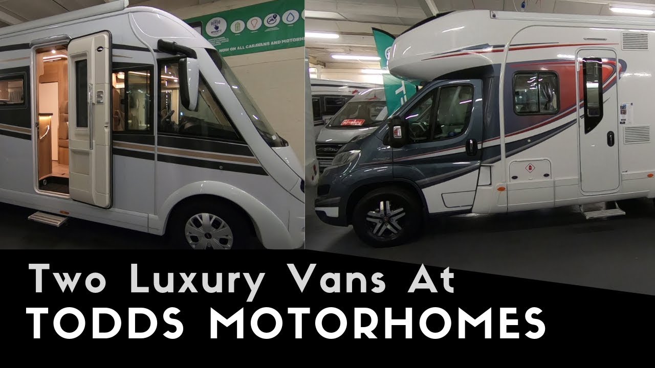 Two Luxury Motorhomes At Todds Motorhomes