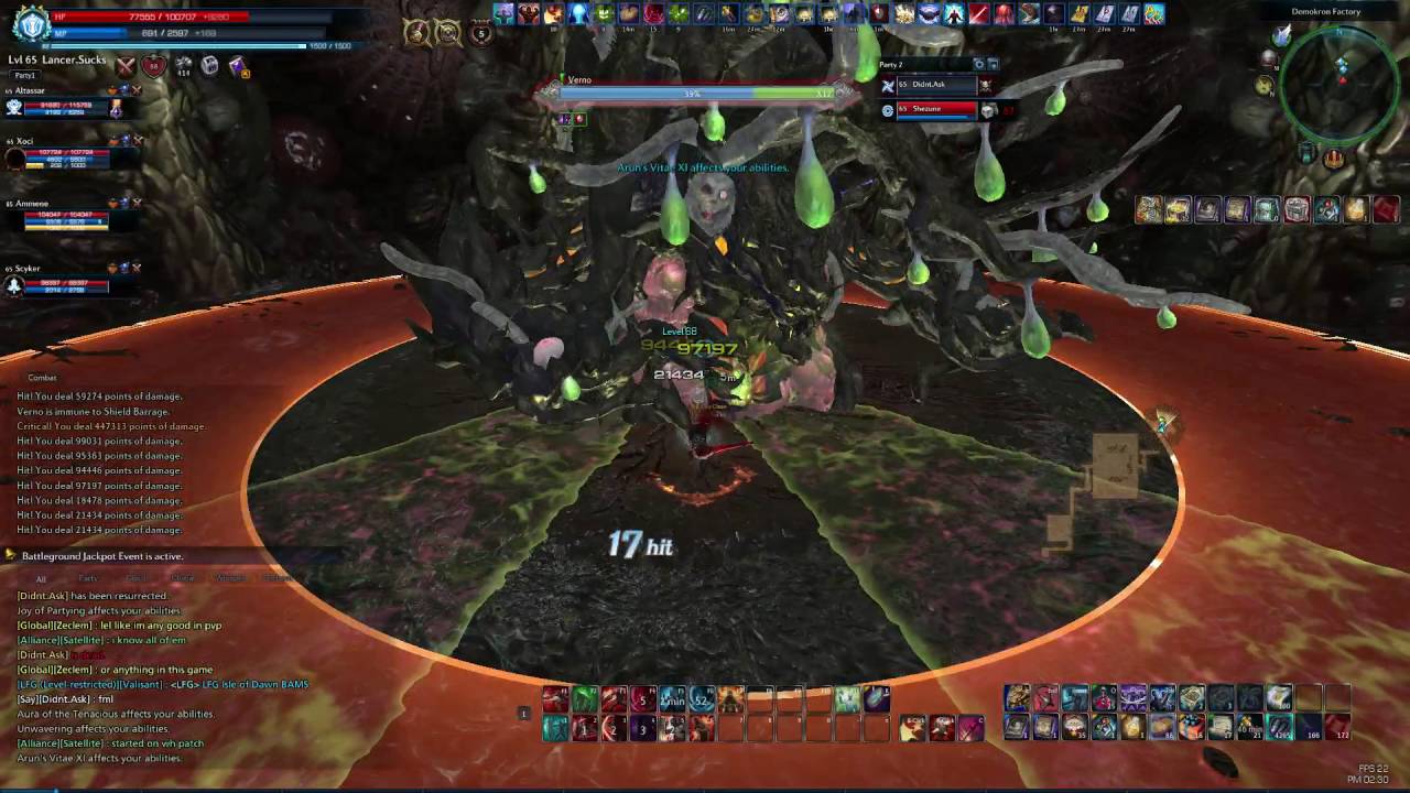 TERA - Demokron Factory - Last Boss (Verno) - Lancer PoV