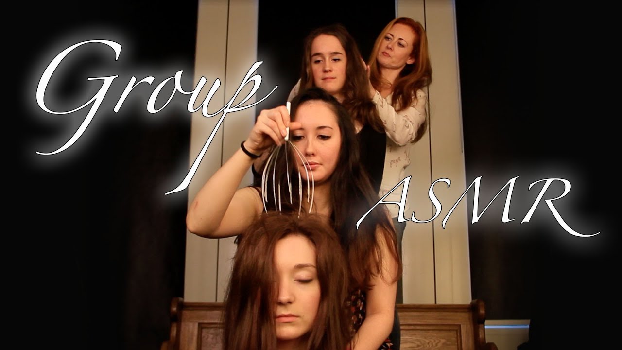 ❥❥Group ASMR Head Massage & Hair Play - YouTube Space London 20/11/14❥❥