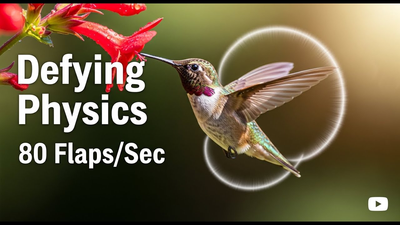Defying Physics: How Hummingbirds Freeze Time with 80 Wings Flaps/Second!